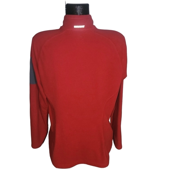 Eddie Bauer Expedition Outfitter Red Zippered Fleece Jacket XL - Picture 6 of 7
